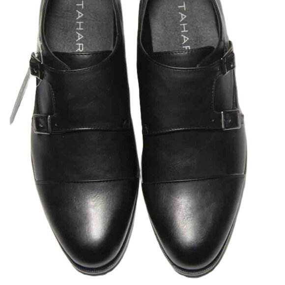 NEW Tahari David Double Monk Strap Dress Shoes Black Men\'s Size 8M main image 4